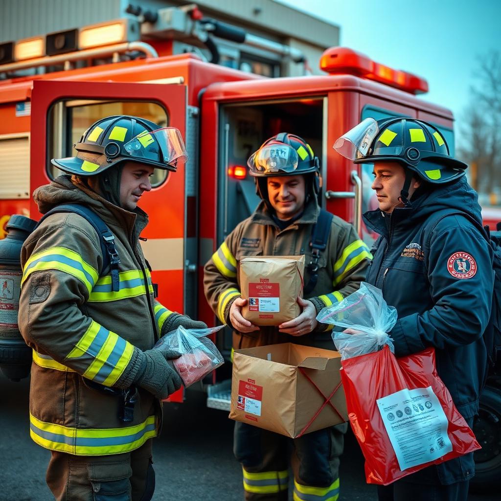 Firefighters & OCFA Supply Baskets